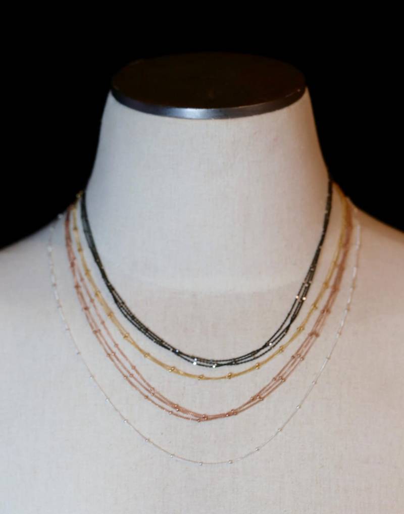 Satelliten Kette Halskettesterling Silber14K Gold Fillededelmetall Halskettenkette Für Anhänger Oder Alleine Tragen Satelliten Kette Halskettesterling Silber14K Gold Fillededelmetall Halskettenkette Für Anhänger Oder Alleine Tragen von NadeanDesigns