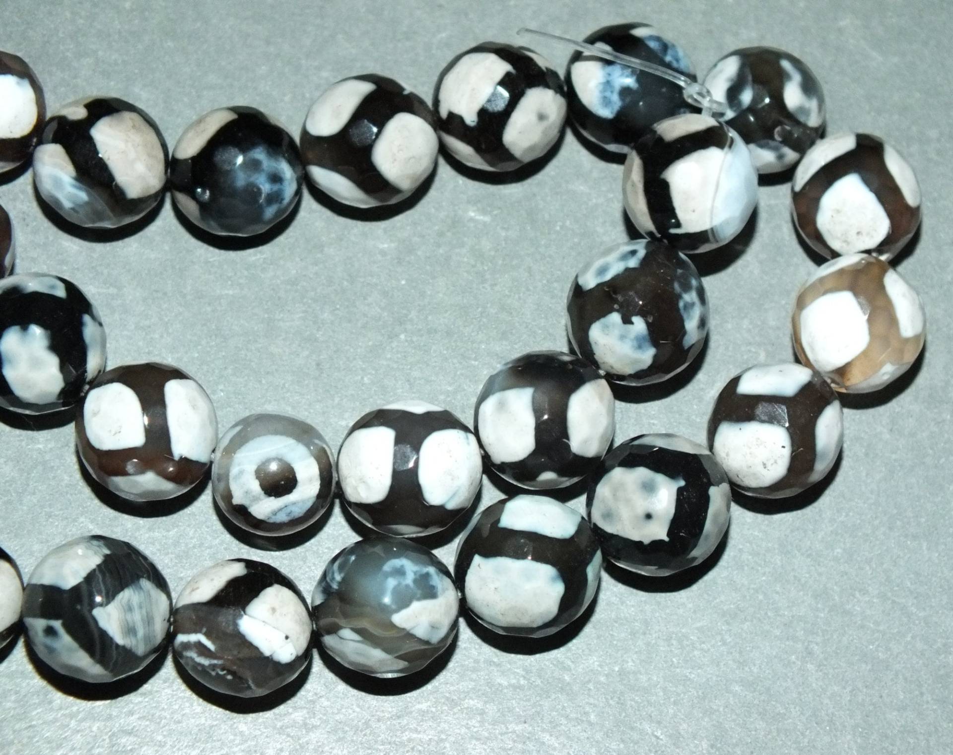 Strang Achat Stein Amulett Perlen Nepal Versandkostenfrei von NadearsTreasures