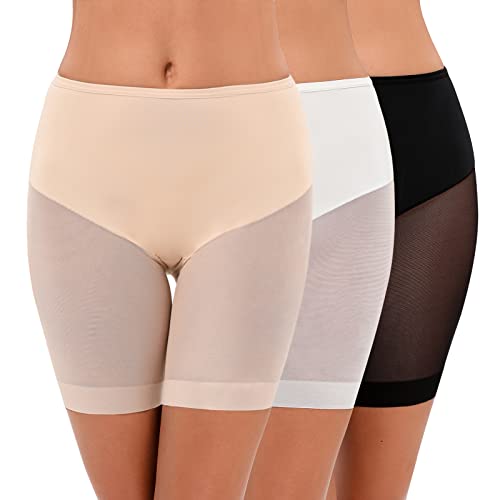 Nadeer Anti Chafing Unterhosen Damen Unter Rock Kurze Hose Anti Rutsch Leggings Sicherheits Shorts Miederhose Boyshort Nahtlose Unterwäsche Weich Elastisch Leicht von Nadeer