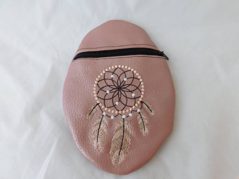 Einzelstück Tasche Traumfänger Kunstleder Ca.12x17cm - Versandkostenfrei von Nadelklapperei
