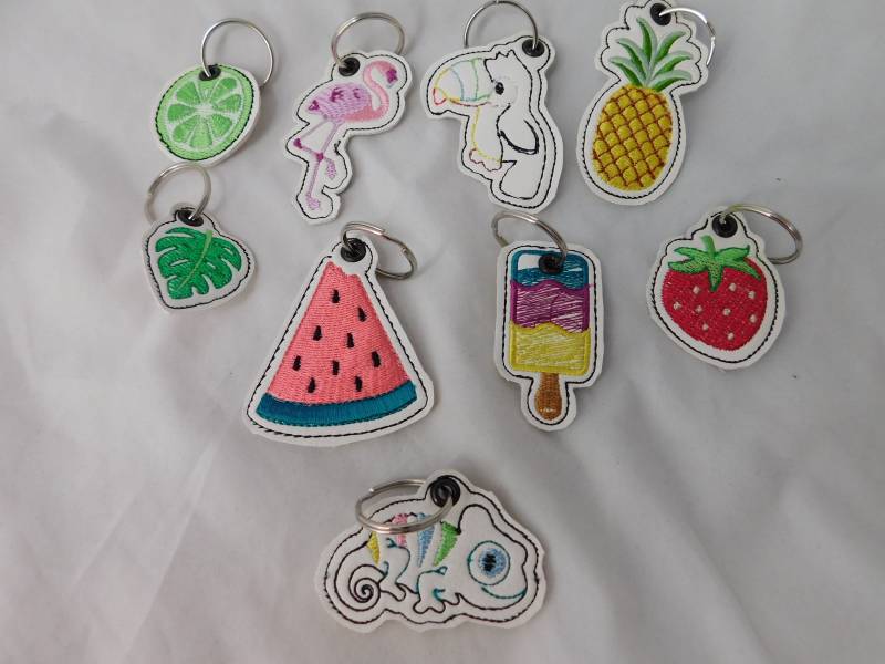 Schlüsselanhänger Summer Verschiedene Varianten - A-251-A-259 von Nadelklapperei