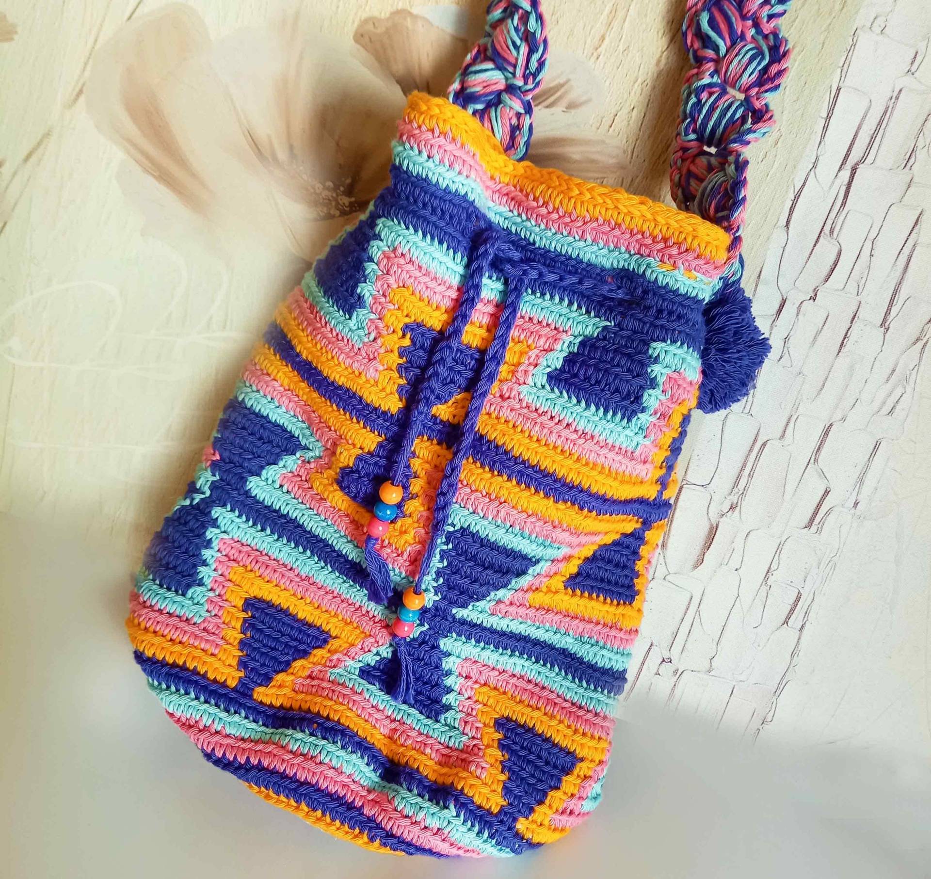 Mochila Wayuu Bag - Gehäkelte Tasche Bunt, Crossbody Damen, Festival Handmade, Taschen Handgemacht, Boho Mochila Wayuu Bag - Gehäkelte Tasche Bunt, Crossbody Damen, Festival Handmade, Taschen Handgemacht, Boho von NadelliebeVonAnna