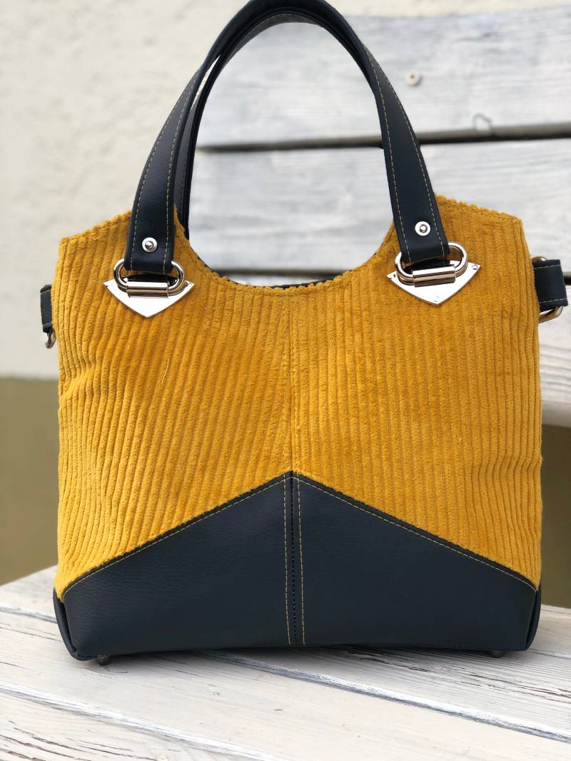 Handtasche, Cord, Kunstleder, 100% Handmade Handtasche, Cord, Kunstleder, 100% Handmade von NadelspielbyAlex