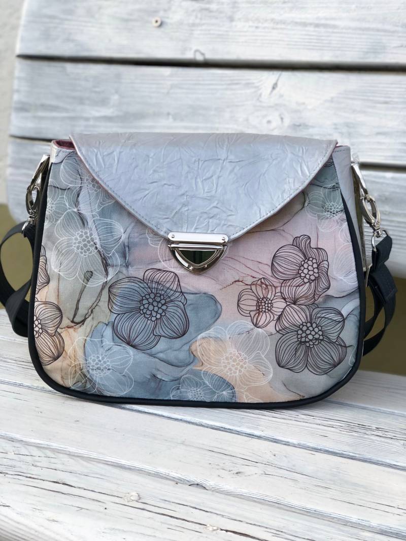 Handtasche, Handmade, Kunstleder, Canvas Handtasche, Handmade, Kunstleder, Canvas von NadelspielbyAlex