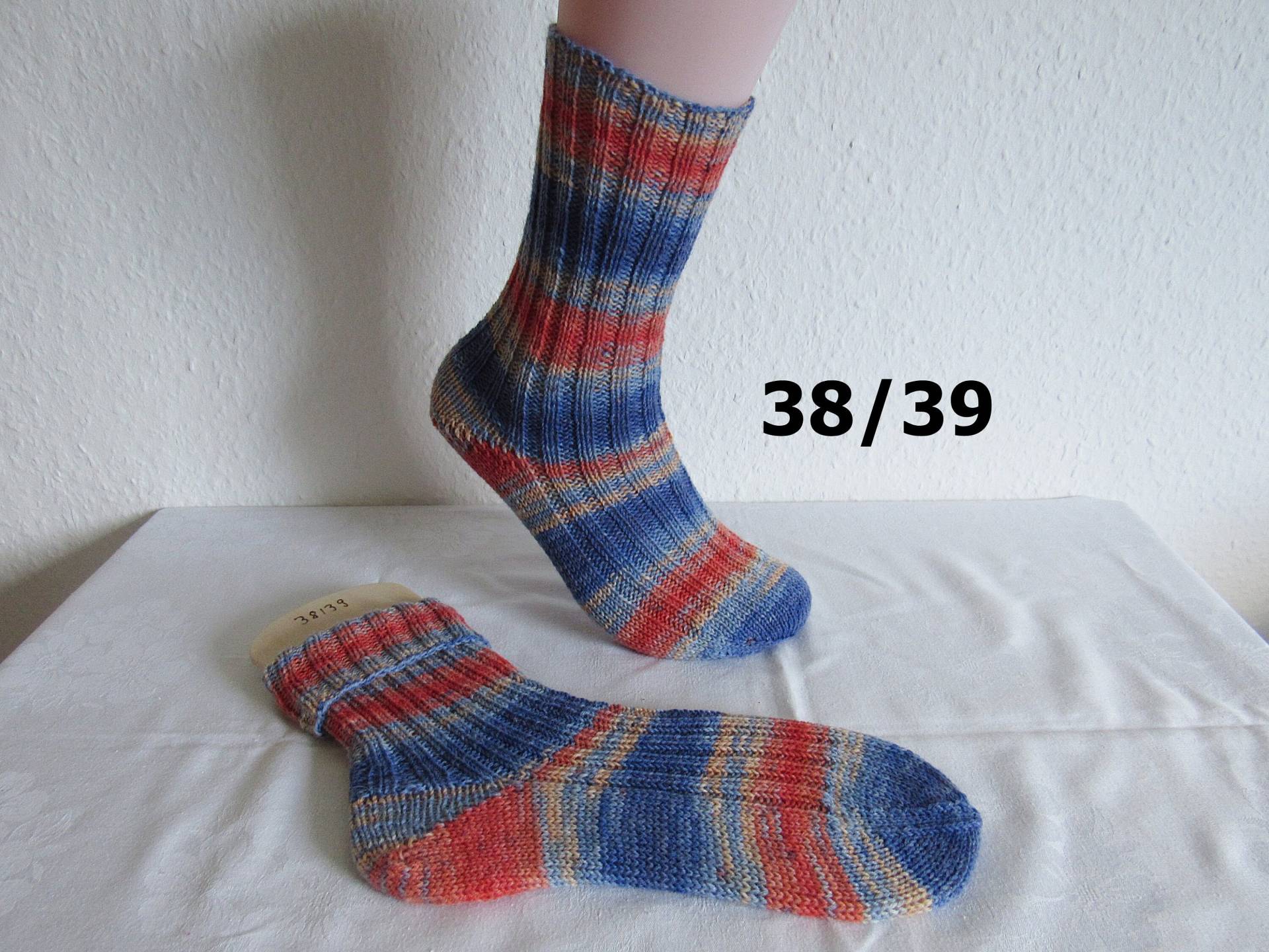 Handgestrickte Socken Gr. 38/39, Gestrickt von Nadelspielereien