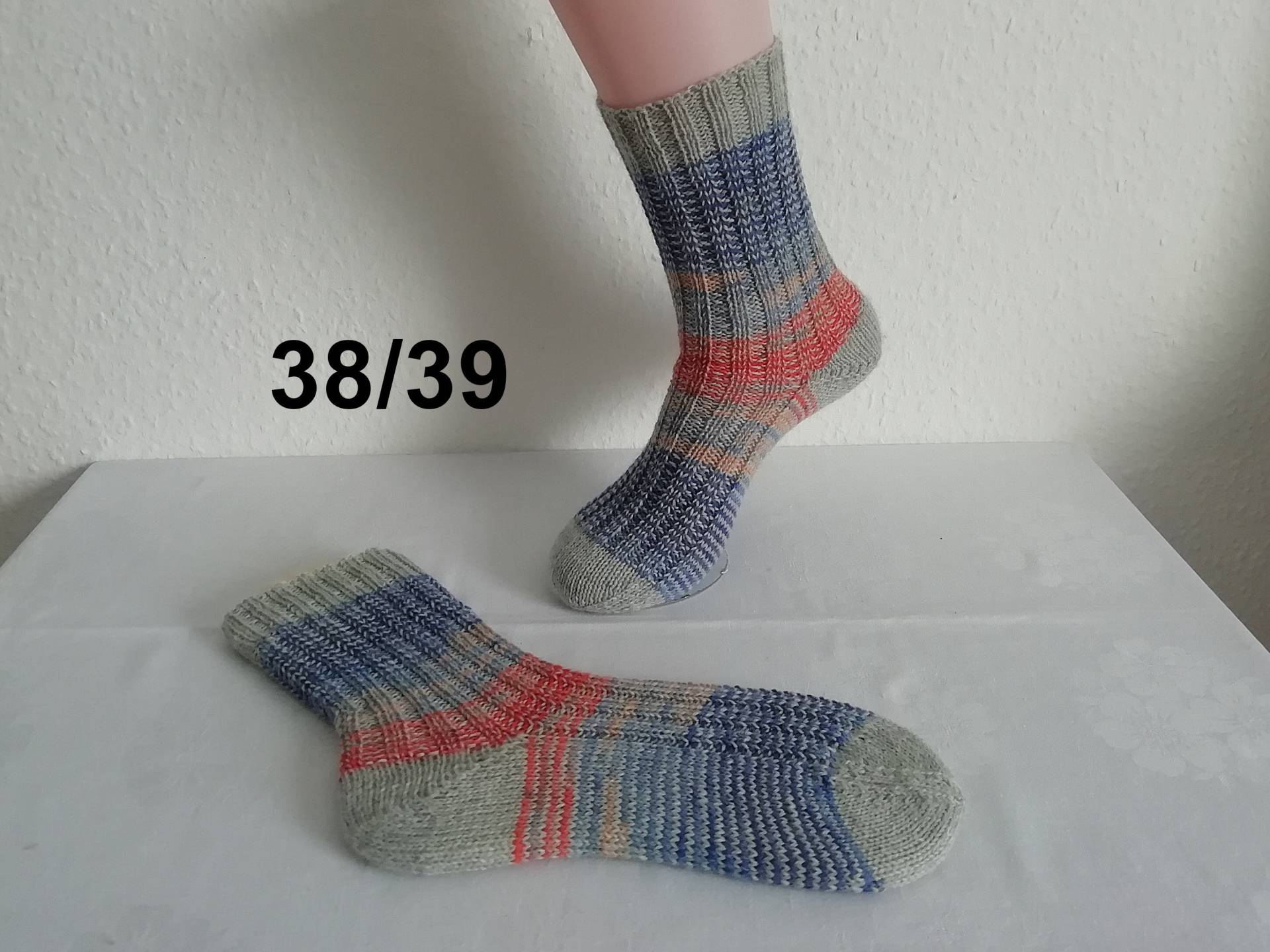 Handgestrickte Socken Gr. 38/39, Gestrickt von Nadelspielereien