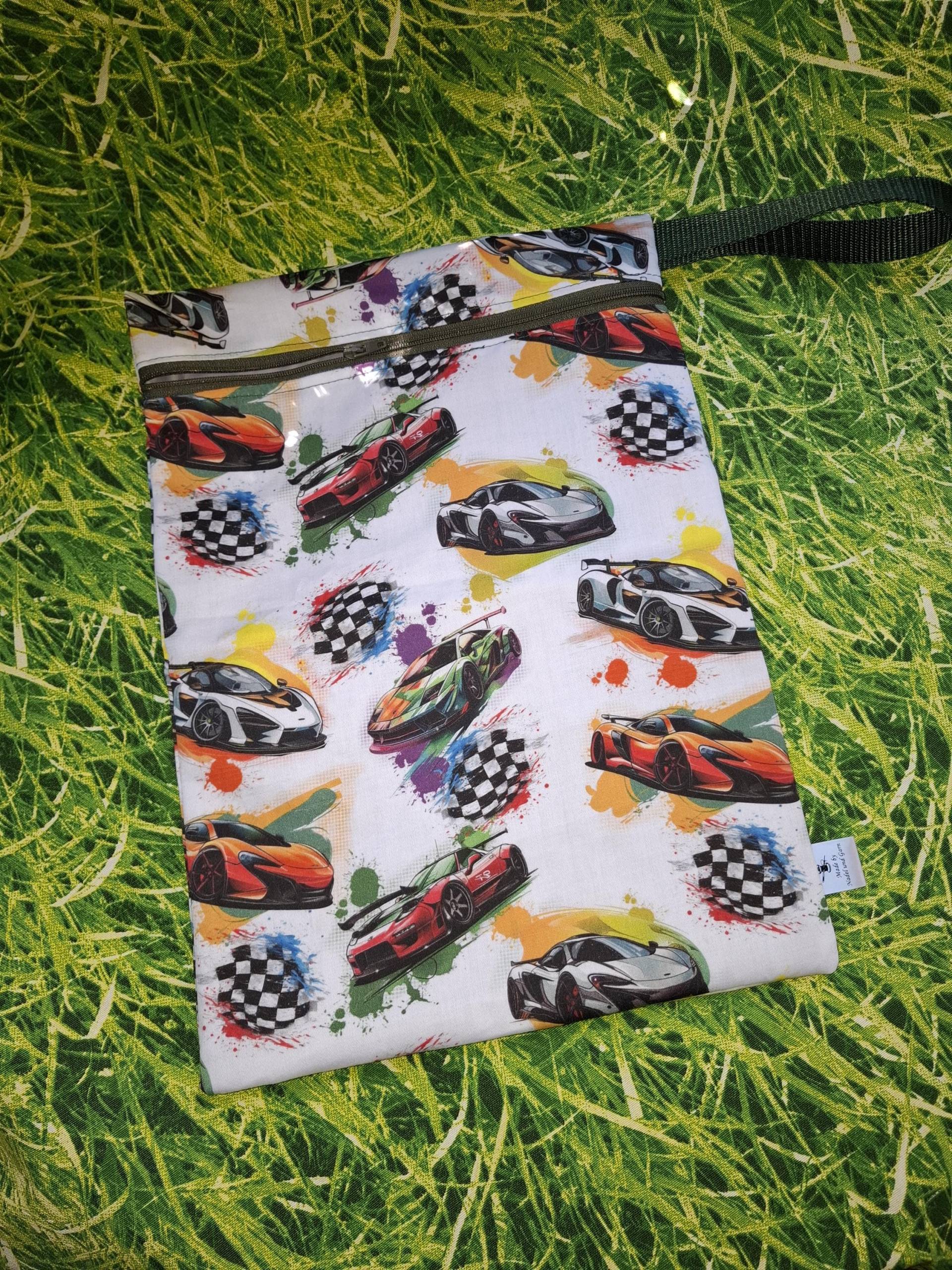 Wetbag/Nasstasche " Autorennen Wetbag/Nasstasche " Autorennen von NadelundGarnVonPeggy