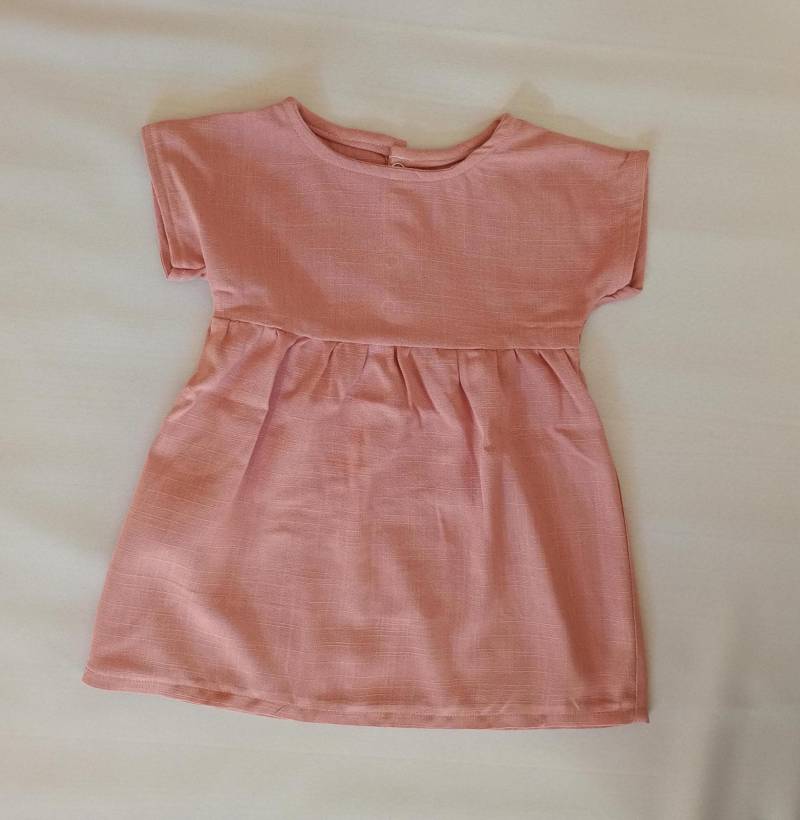 Sommer Tunika Für Mädchen - Leichte Baby Aus Baumwolle Oder Leinen, Kurzärmlig Und Luftig Festliche Kleider Babys von NadelundHerzbyMilena