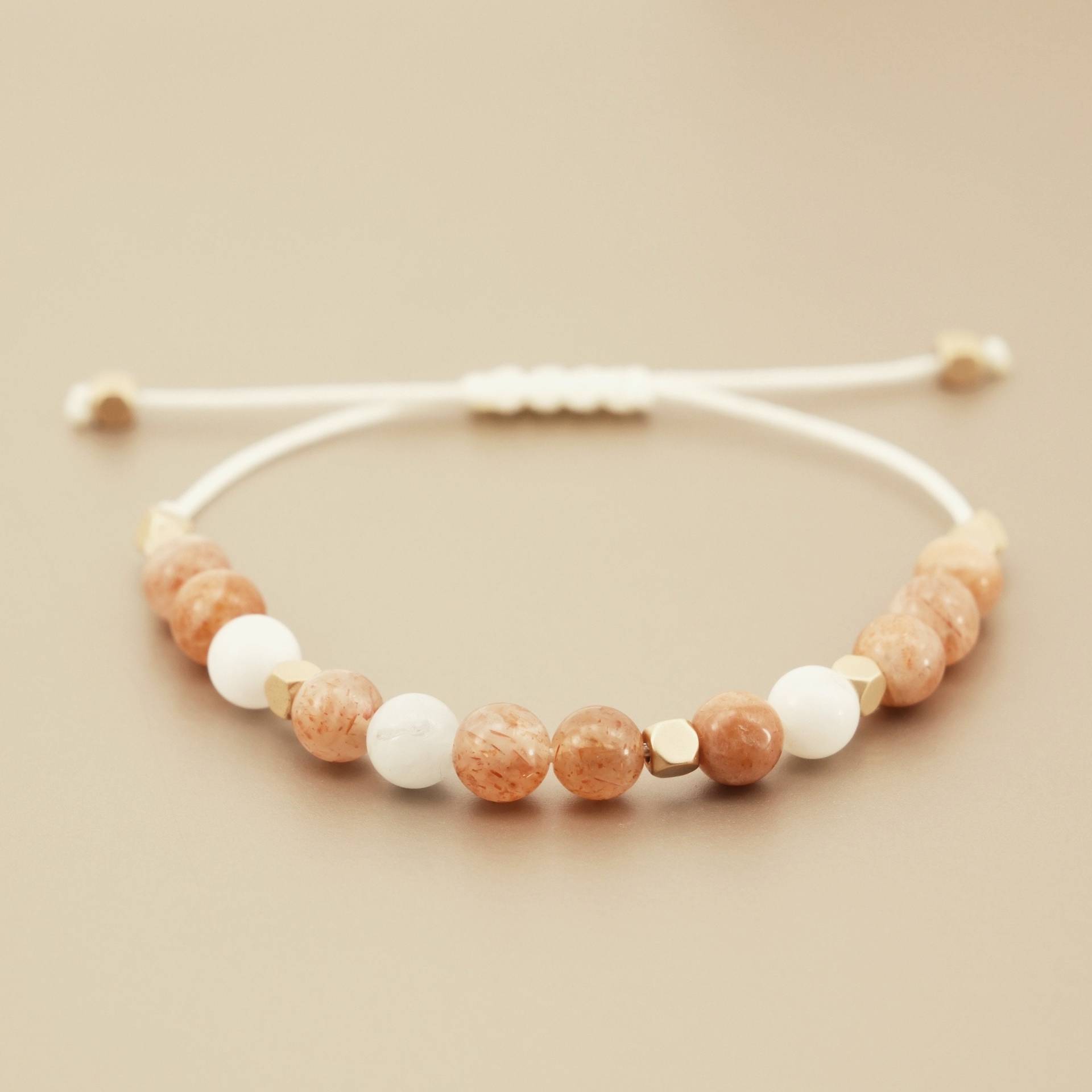 Echte Edelstein Sonnenstein & Aquamarin Armband 6 Mm, Perlenarmband, Sunstone Armband, Verstellbares Armband, Geschenkidee Echte Edelstein Sonnenstein & Aquamarin Armband 6 Mm, Perlenarmband, Sunstone Armband, Verstellbares Armband, Geschenkidee von NadiaHandicrafts