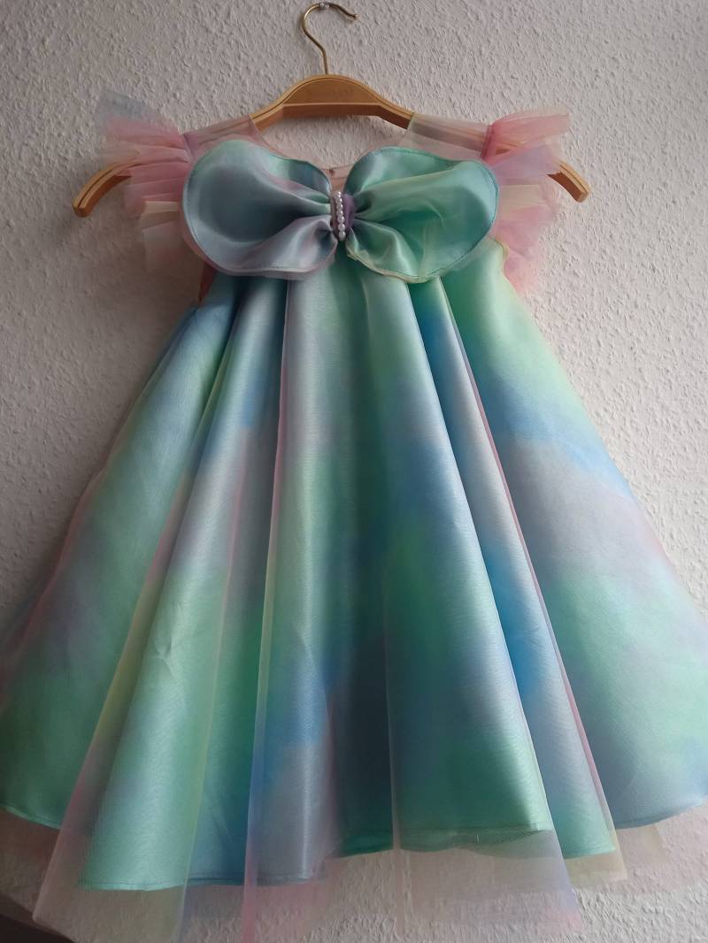 Mädchenkleider, Kinderkleidung, Tüll, Rosa. Partiekleid von Nadibellecouture