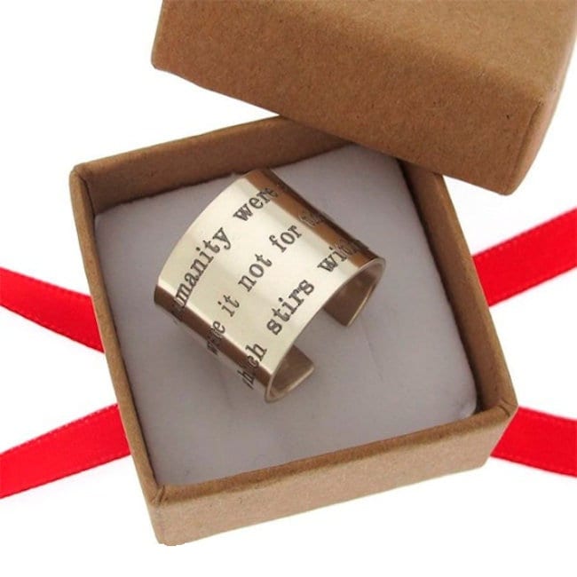 Inspirierendes Geschenk - Zitat Ring Inspirierendes Geschenk - Zitat Ring von NadinRings