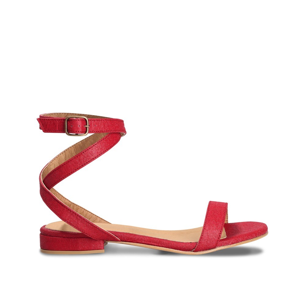 BASIL | Nae Schuhe | vegane Sandalen | Red 38 von Nae Schuhe