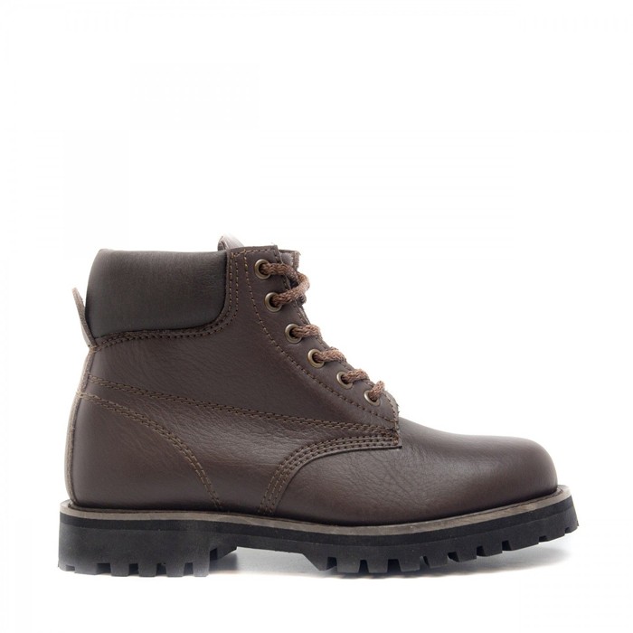 NAE Boots aus Lederimitat Atka Brown 37 von Nae Schuhe