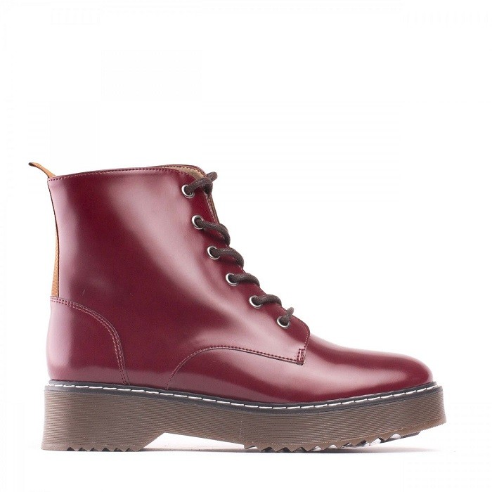 NAE Trina vegane Damen Boots Bordeaux 37 von Nae Schuhe