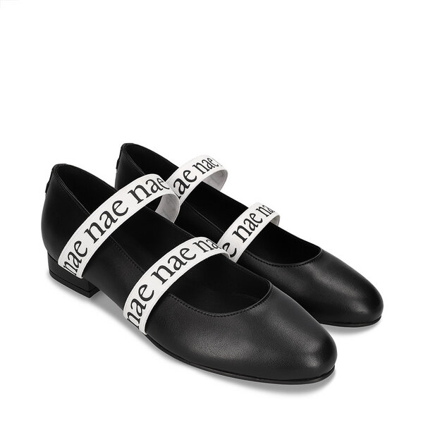 Nae Vegan Shoes NAE - Aure Schwarz Vegane Ballerinas aus Apfelleder von Nae Vegan Shoes