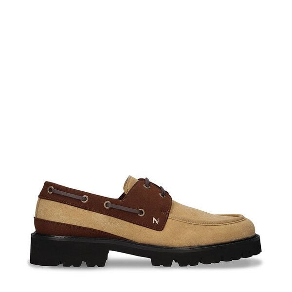 Nae Vegan Shoes NAE - Dario Bootsschuh in beige aus Wildleder von Nae Vegan Shoes
