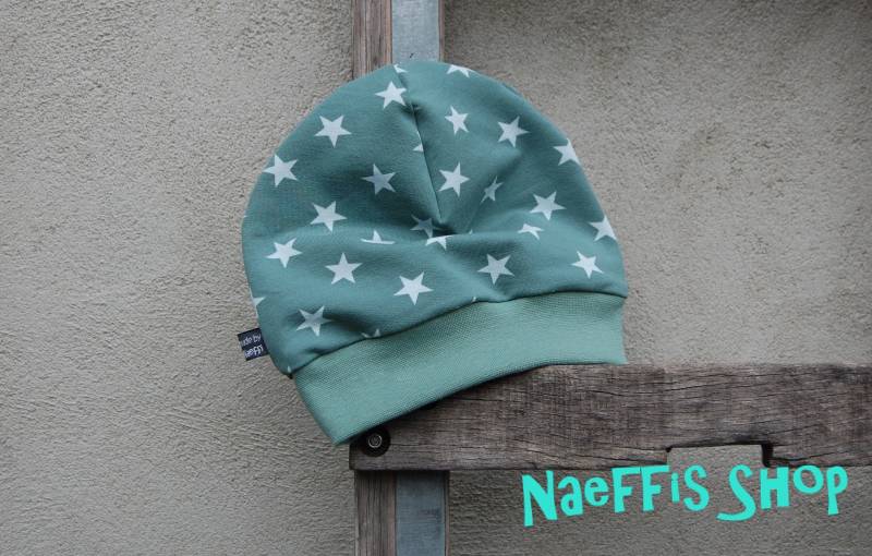 Beanie Mint Sterne von NaeffisShop