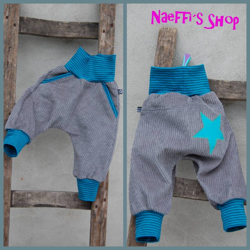 Cordhose Mit Taschen + Sternappli Wunschgröße von NaeffisShop