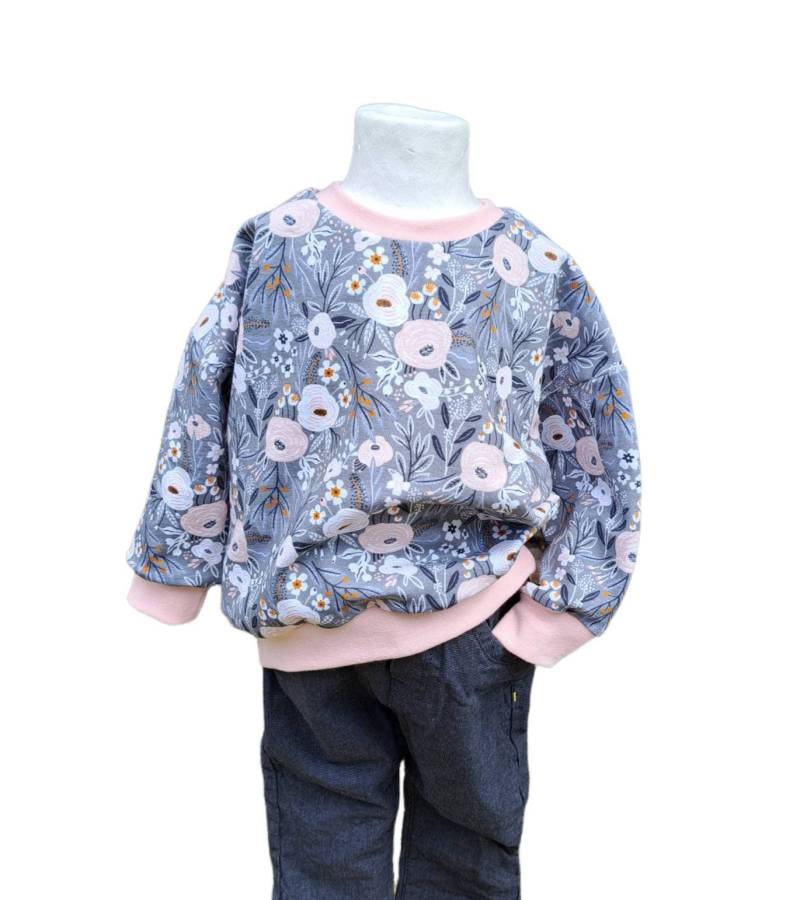 Oversized Sweater Sommersweat Blumen von NaeffisShop