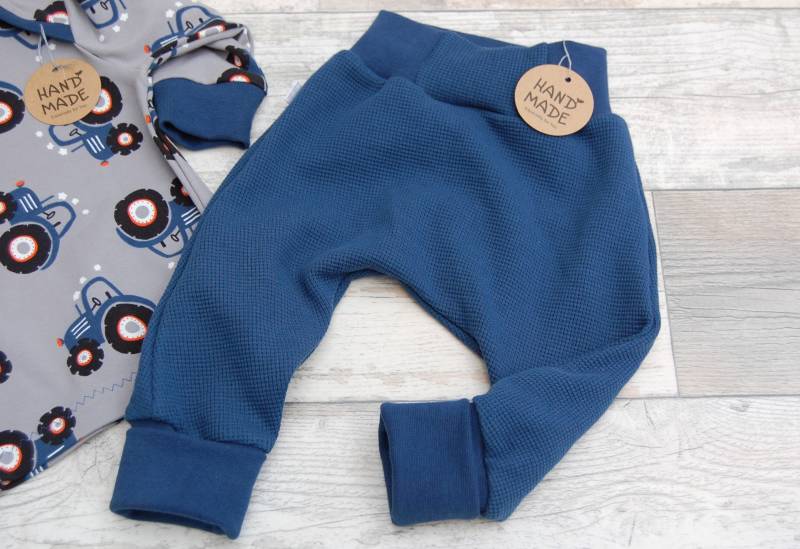 Pumphose Aus Waffeljersey Blau von NaeffisShop