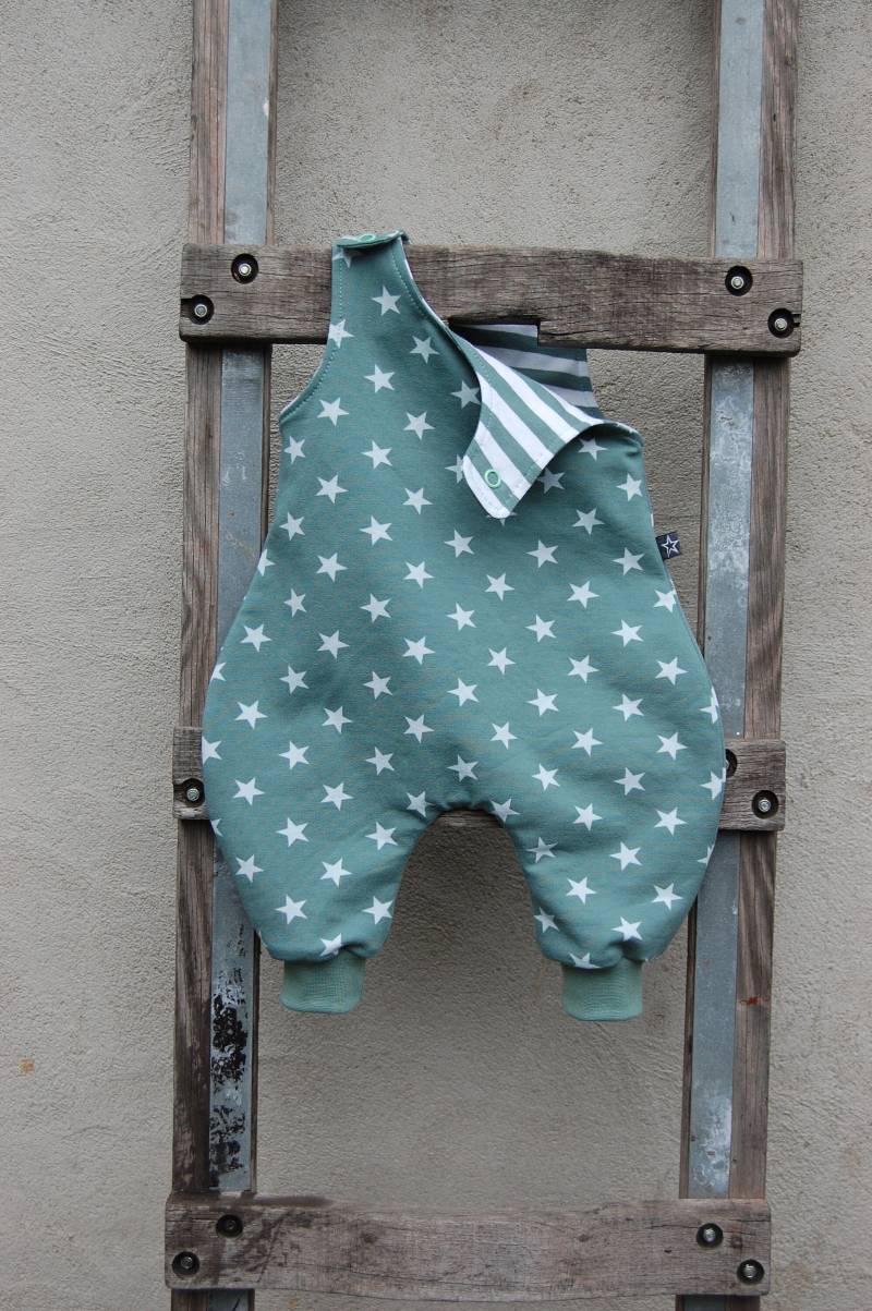 Strampler Sterne Mint-Weiß von NaeffisShop