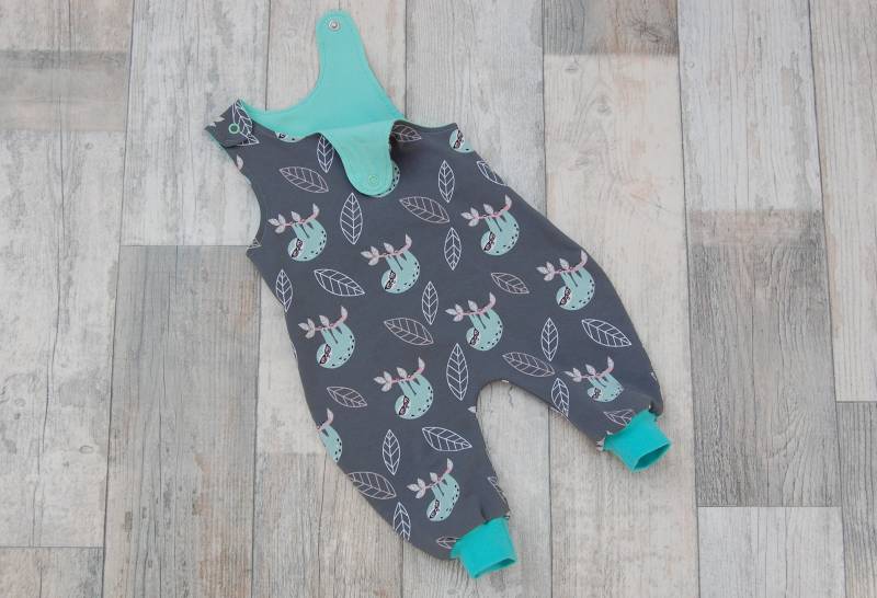 strampler Faultiere Grau Mint von NaeffisShop