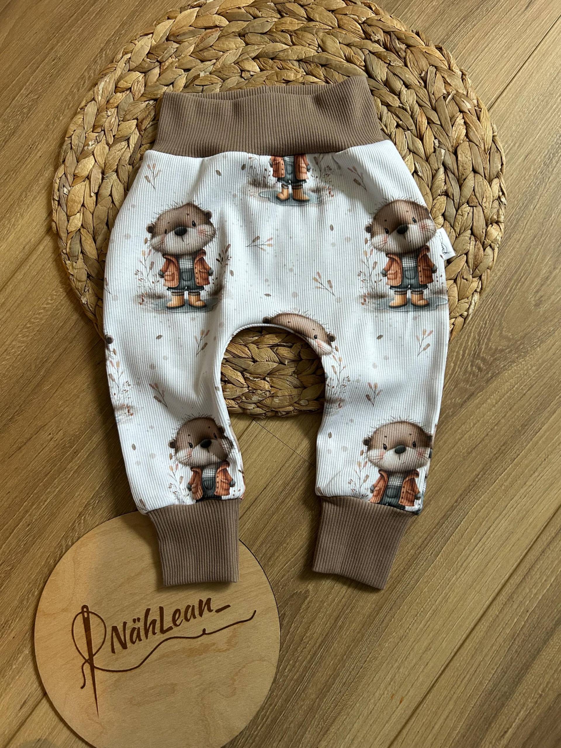 Baggypants/Hose/Frühchenkleidung/Rippjersey/Eigenproduktion"Herbstotter" von NaehLean