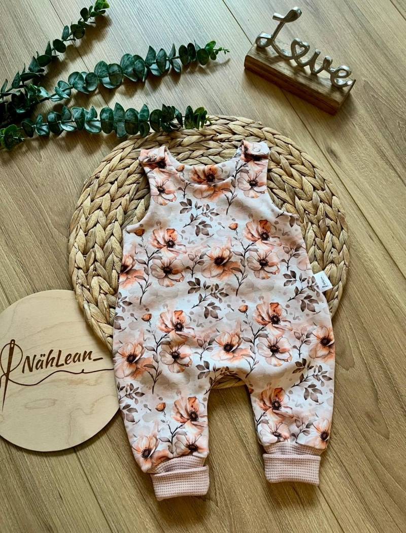strampler/Romper/Frenchterry/Flowers/Blumen von NaehLean
