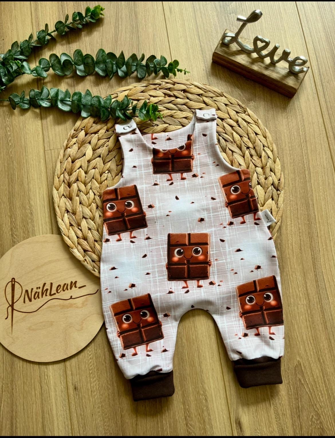 strampler/Romper/Frenchterry/Sweetchocolate/Eigenproduktion von NaehLean