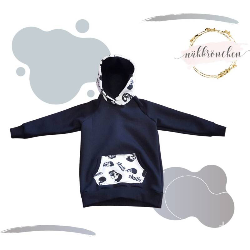Hoodie "Scull" Gr.40 - 176 Hoodie "Scull" Gr.40 - 176 von Naehkroenchen