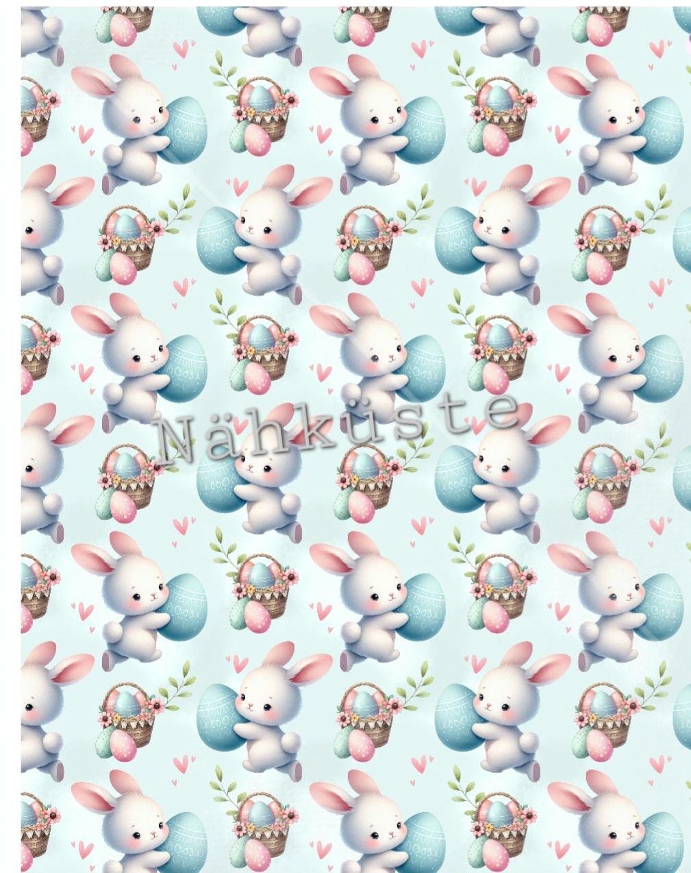 Mütze // Beanie Öhrchenmütze Garnelchen Babymütze Kindermütze Dreieckstuch "Ostereiersuche" Eigenproduktion von NaehkuestebyChantal