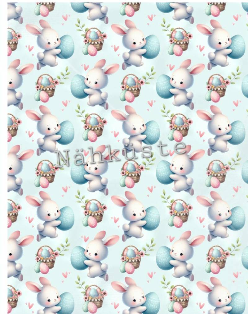 Mütze // Beanie Öhrchenmütze Garnelchen Babymütze Kindermütze Dreieckstuch "Ostereiersuche" Eigenproduktion von NaehkuestebyChantal