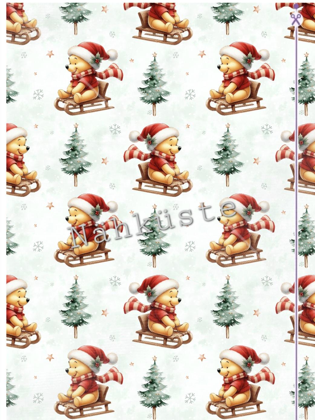 Mütze // Beanie Öhrchenmütze Garnelchen Babymütze Kindermütze Dreieckstuch "Winter Schlittenbär" Eigenproduktion von NaehkuestebyChantal