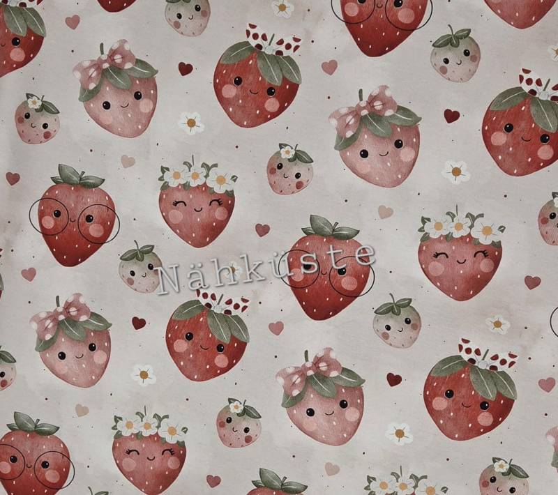 Pullover // Sweater "Erdbeeren" Frühchenkleidung Eigenproduktion von NaehkuestebyChantal