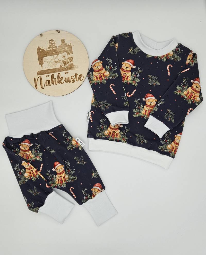 Pullover // Sweater "Weihnachtsbär" Frühchenkleidung Eigenproduktion von NaehkuestebyChantal
