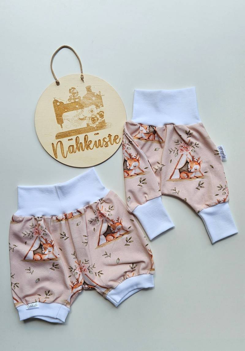 Pumphose Lang // Kurz "Boho Reh" Frühchenkleidung Eigenproduktion von NaehkuestebyChantal