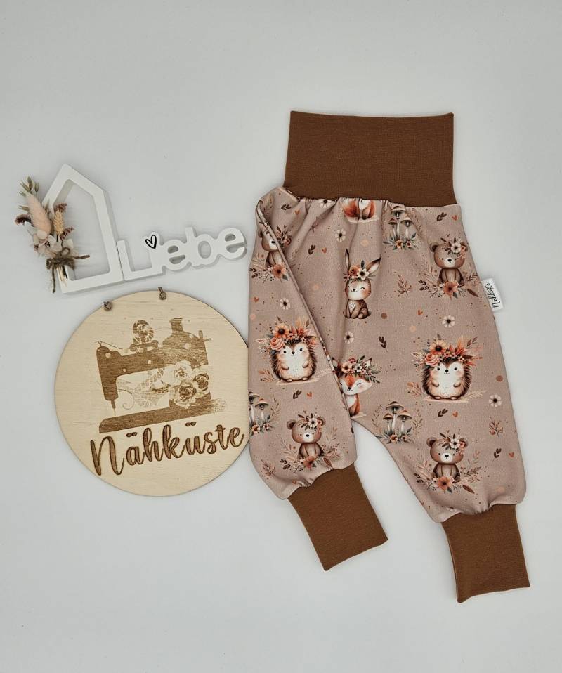 Pumphose Lang // Kurz "Boho Tiere" Frühchenkleidung Eigenproduktion von NaehkuestebyChantal