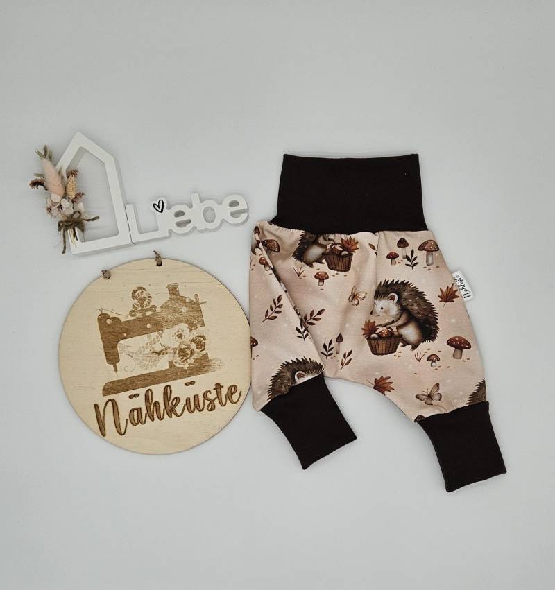 Pumphose Lang // Kurz "Herbst Igel" Frühchenkleidung Eigenproduktion von NaehkuestebyChantal