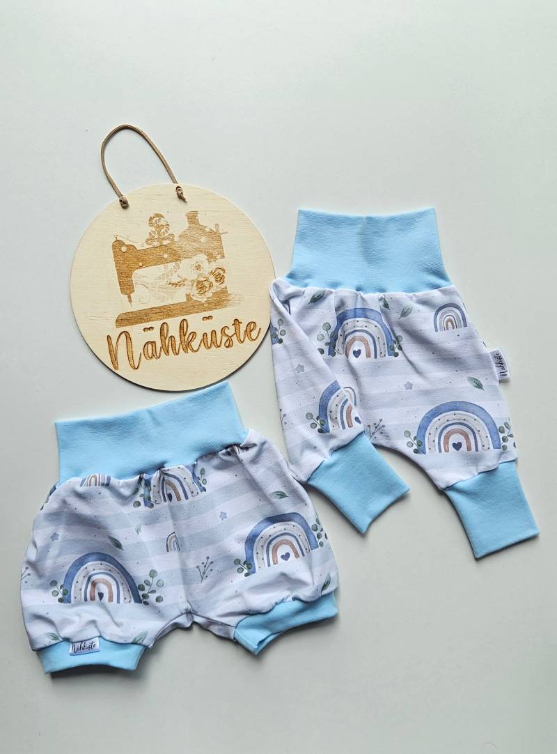 Pumphose Lang // Kurz "Regenbogen Jungen" Frühchenkleidung Eigenproduktion von NaehkuestebyChantal