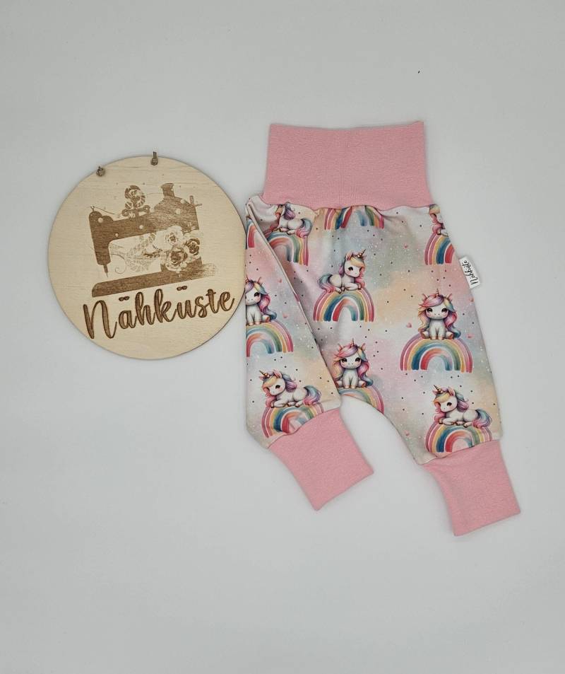 Pumphose Lang // Kurz "Regenbogeneinhorn" Frühchenkleidung Eigenproduktion von NaehkuestebyChantal