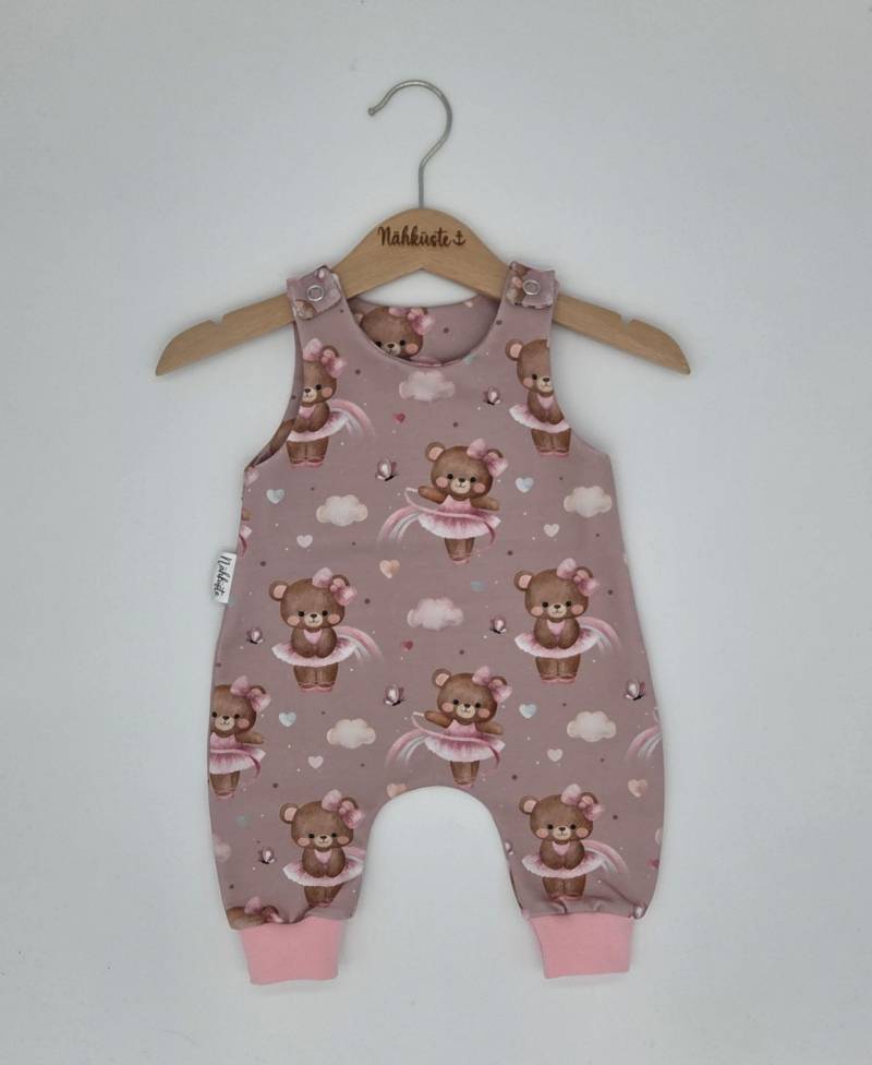 strampler // Romper Kurz "Bärchen Ballerina" Frühchenkleidung Eigenproduktion von NaehkuestebyChantal