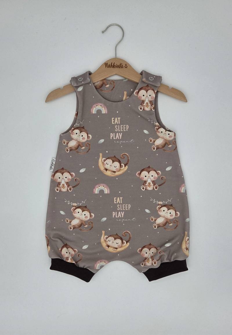 strampler // Romper Kurz "Bananenaffe" Frühchenkleidung Eigenproduktion von NaehkuestebyChantal