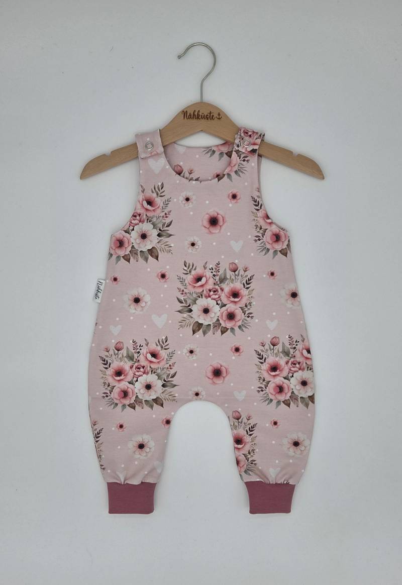 strampler // Romper Kurz "Blumenliebe"// Frühchenkleidung Eigenproduktion von NaehkuestebyChantal