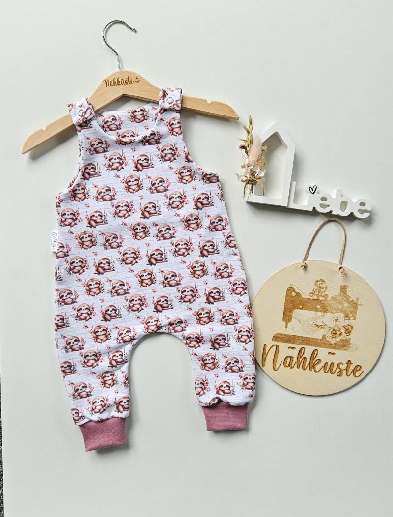 strampler // Romper Kurz "Faultier Gestreift"// Frühchenkleidung Eigenproduktion von NaehkuestebyChantal