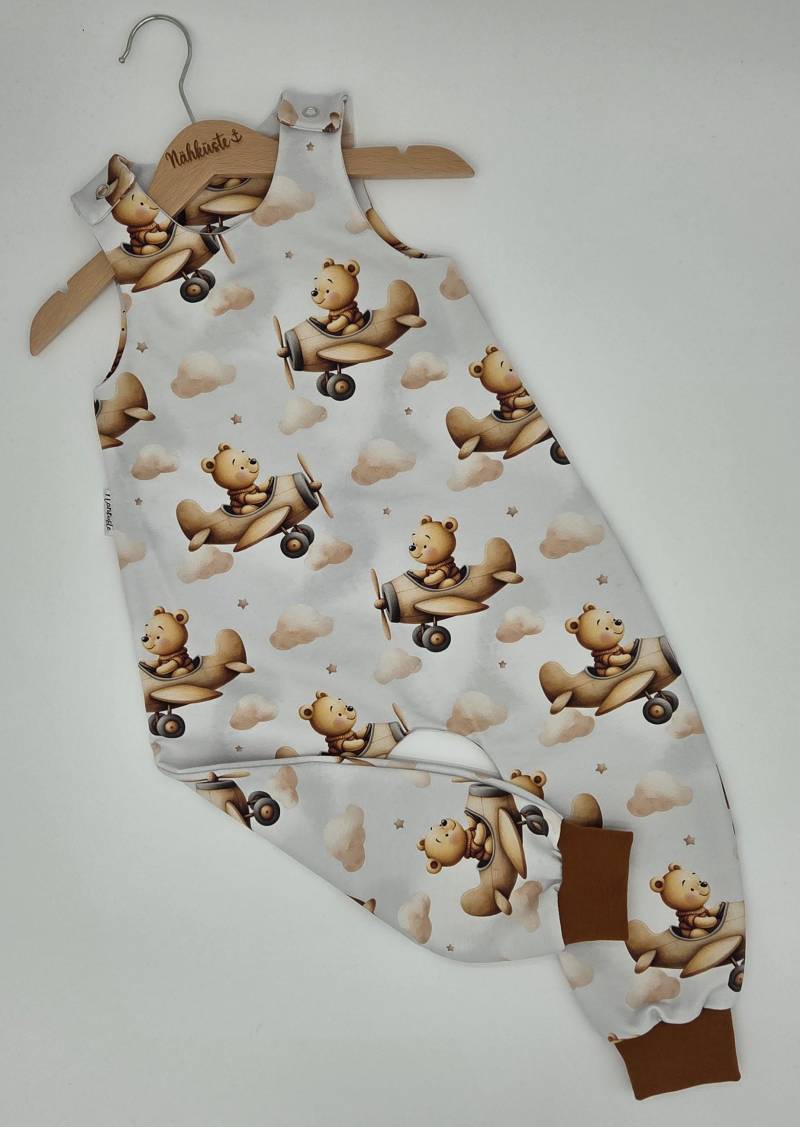 strampler // Romper Kurz "Flugbär" Frühchenkleidung Eigenproduktion von NaehkuestebyChantal