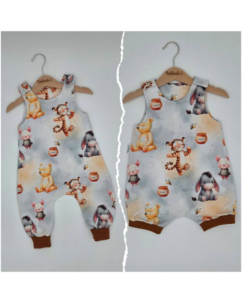 strampler // Romper Kurz "Honigfreunde" Frühchenkleidung Eigenproduktion von NaehkuestebyChantal