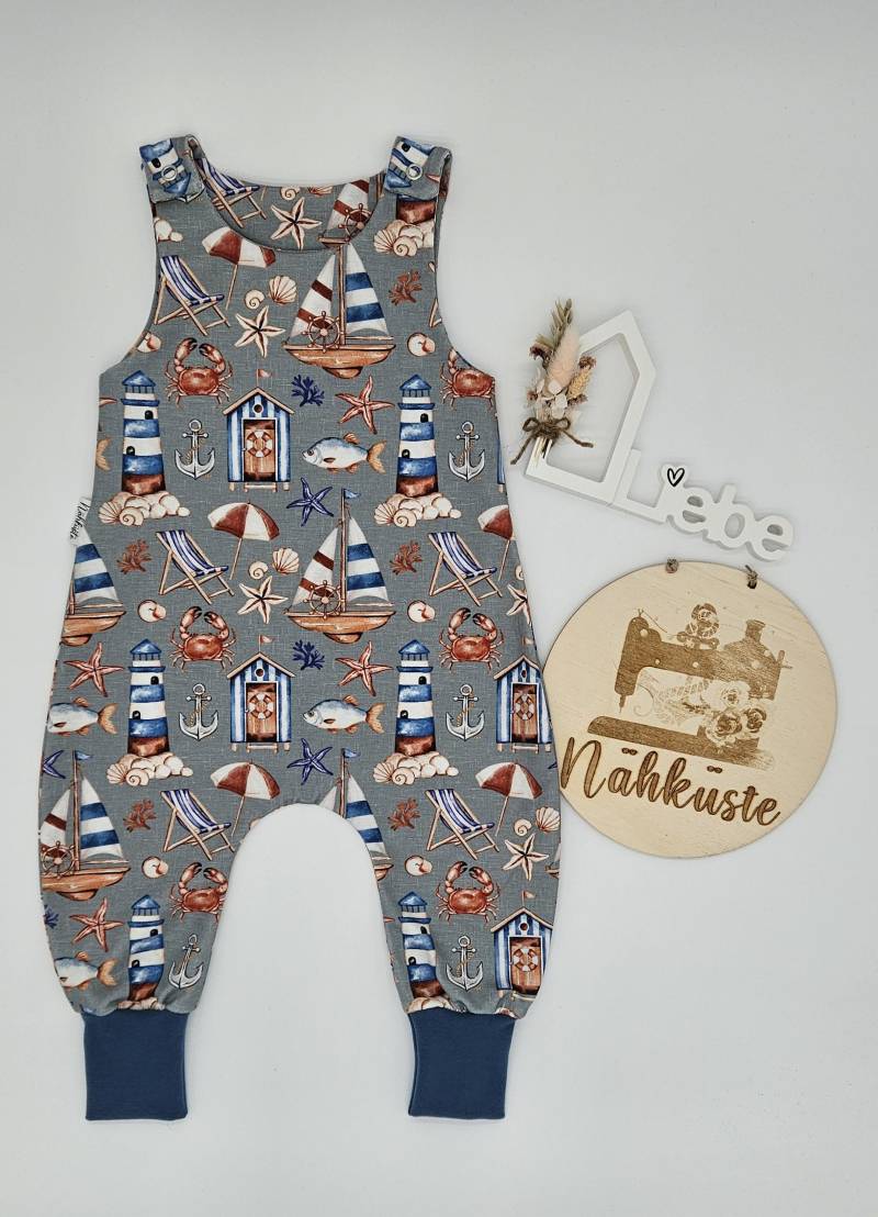 strampler // Romper Kurz "Maritim" Frühchenkleidung Eigenproduktion von NaehkuestebyChantal