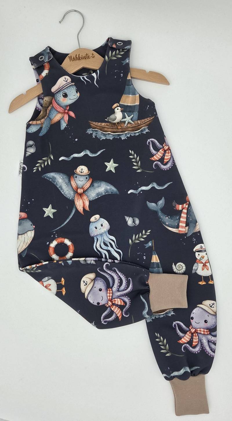 strampler // Romper Kurz "Nordseetraum" Frühchenkleidung Eigenproduktion von NaehkuestebyChantal