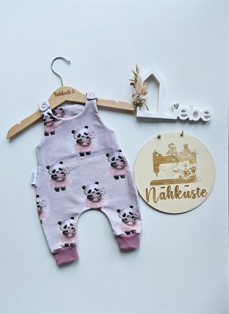 strampler // Romper Kurz "Panda Mädchen" Frühchenkleidung Eigenproduktion von NaehkuestebyChantal