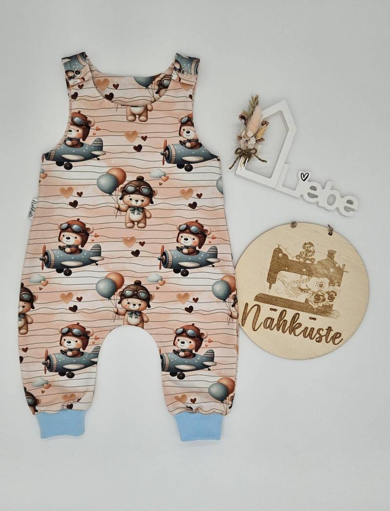 strampler // Romper Kurz "Pilot Bär" Frühchenkleidung Eigenproduktion von NaehkuestebyChantal